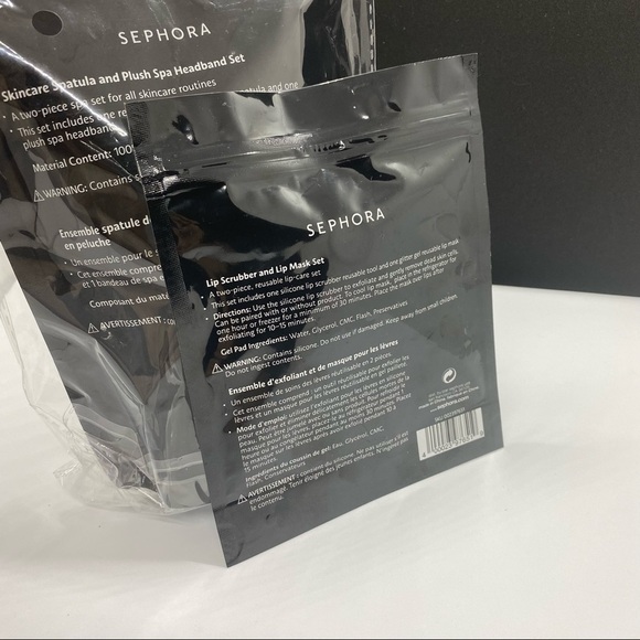 Sephora Beauty Insider Skincare St Spatula Plush Spa headband lip scrub - Picture 4 of 5